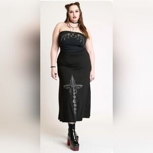 Midnight Hour Crucifix Skirt - 4X - NWOT
